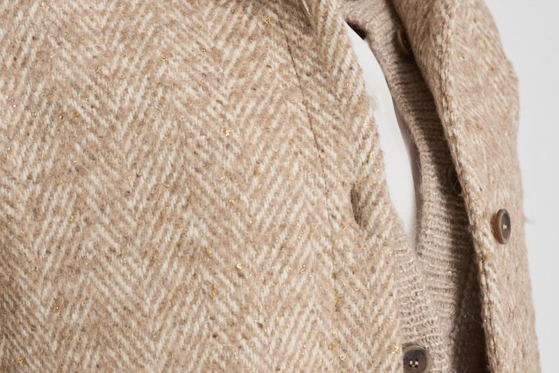 Giacca in lana alpaca bouclé A21026 947 PESERICO 