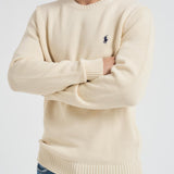 Maglia uomo in cotone panna 710810846 035 RALPH LAUREN 