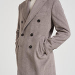 Cappotto uomo doppiopetto grigio MAINE MCPS126MORO ACCADEMIE TESSILI 
