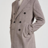 Cappotto uomo doppiopetto grigio MAINE MCPS126MORO ACCADEMIE TESSILI 
