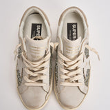 Sneakers donna Super-Star panna e argento GWF00103 F00890110931 GOLDEN GOOSE 