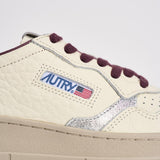 Sneakers donna Medalist panna e bordeaux AULW NE19 AUTRY 