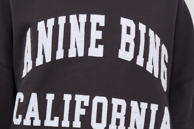 Felpa donna girocollo Miles nera 100025 009 ANINE BING 
