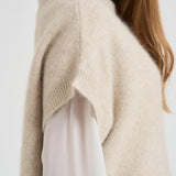 Maglia donna gilet panna D540924 LACOON084BURRO P.a.r.o.s.h. 