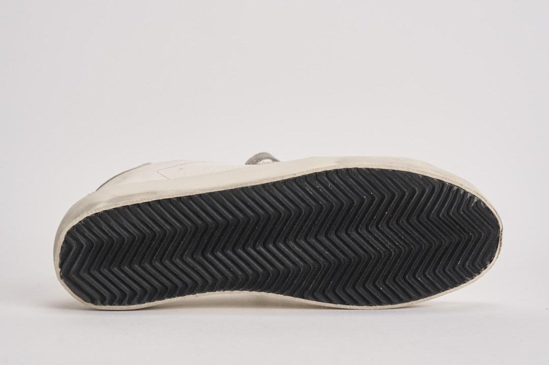 Sneakers donna Super Star bianca e grigia GWF00102 F00468510276 GOLDEN GOOSE 