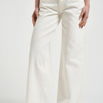 Jeans donna Manon dritti in denim bianco 10896 OFW25ECRU ANINE BING 