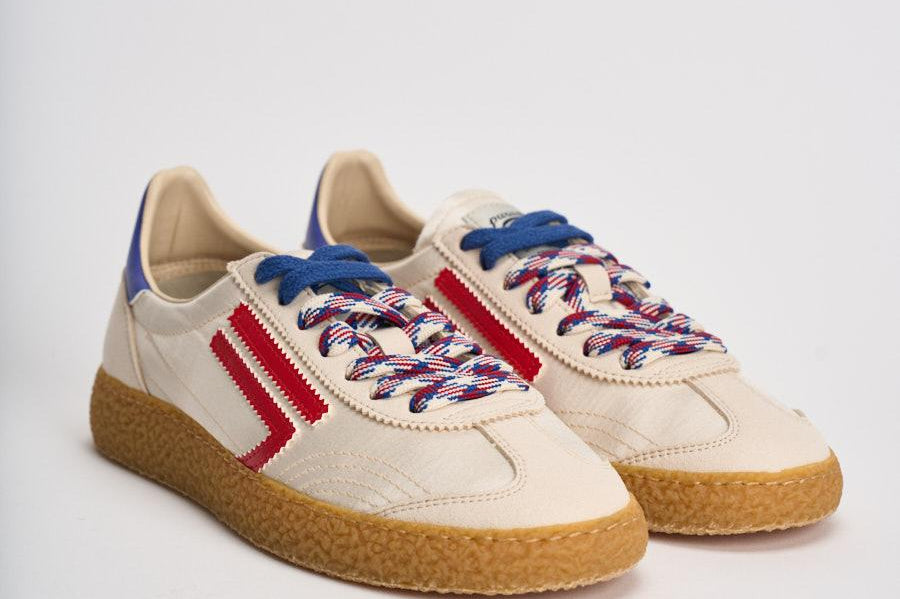 Sneakers donna XS panna, rosse e blu XS GAETA PURAAI 