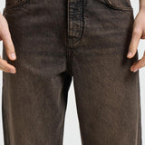 Jeans uomo in denim vissuto marrone 100499 16BARK REPRESENT 