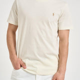 T-shirt uomo girocollo panna 710671438 350 RALPH LAUREN 