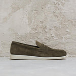 Mocassino uomo Portsmouth verde PORTSMOUTH MILITARY CHURCH'S 