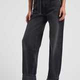 Jeans donna Cuffed taper in denim grigio A270 1817 AGOLDE 