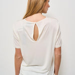 T-shirt donna girocollo bianca 25709 09 RRD 