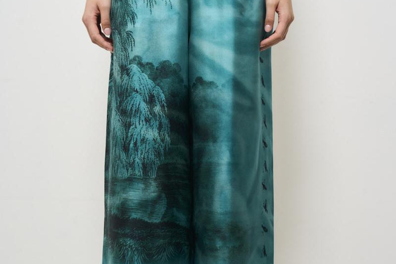 Pantalone donna Aloe in seta 12450 515542 PIERRE-LOUIS MASCIA 