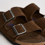 Sandalo donna Arizona in suede marrone 1031640 CARAFE BIRKENSTOCK 