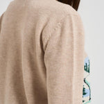 Maglia donna girocollo beige NEWQUEEN COURMA11 MC2 SAINT BARTH 