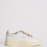Sneakers donna Medalist Low panna e oro AULW SW01 AUTRY 