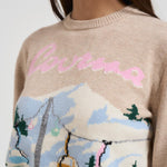 Maglia donna girocollo beige NEWQUEEN COURMA11 MC2 SAINT BARTH 