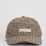 Cappellino uomo in check lana beige ACPU S6BP AUTRY 