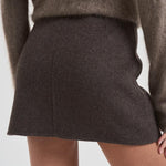 Minigonna donna Leak grigio marrone D630611 LEAK886MORO P.a.r.o.s.h. 