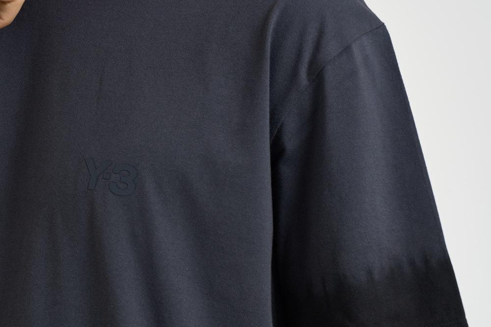 T-shirt uomo girocollo grigia e nera KQ9787 BLACK Y-3 