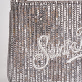 Pochette donna Parisienne con paillettes argento PARISIENNE MPAILAR MC2 SAINT BARTH 