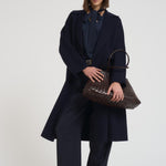 Cappotto donna midi Cles blu notte CLES 006 MAX MARA STUDIO 