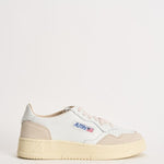 Sneakers donna Medalist Low in suede bianca e panna AULW LS33 AUTRY 