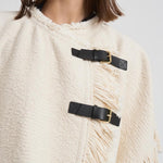Cappotto donna midi Greya panna MA0449FB C3D04I23EC ISABEL MARANT 