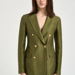 Giacca donna doppiopetto verde bosco JPARIGI10BSV 340311EV804 TAGLIATORE 