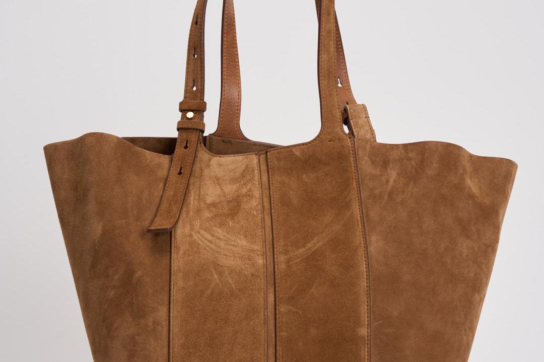 Borsa donna 24.7 Fringed Palmellato marrone GWA00766 A00074655312 GOLDEN GOOSE 