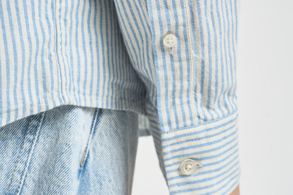 Camicia uomo Konrad a righe celeste 1001330 ALLURE LES DEUX 