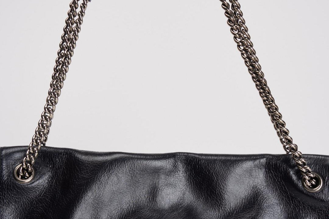 Borsa donna Venus Gotham Large a spalla in pelle lucida nera B02212GOT NERO ORCIANI 