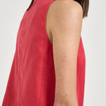 Abito donna corto smanicato corallo S6SN18 D10 SEMICOUTURE 