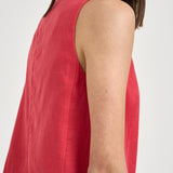 Abito donna corto smanicato corallo S6SN18 D10 SEMICOUTURE 