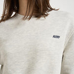 Felpa donna girocollo grigio chiaro SWPW 001M AUTRY 