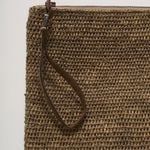 Pochette donna Ampy in rafia marrone AMPY DARKTEA IBELIV 