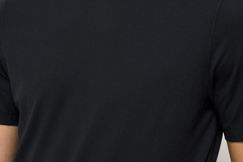 T-shirt uomo girocollo nera AU1330C 1002 ALPHA STUDIO 