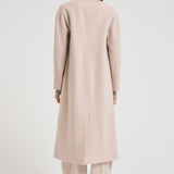 Cappotto lungo donna doppiopetto panna MYRNA DEBORA9220 ACCADEMIE TESSILI 