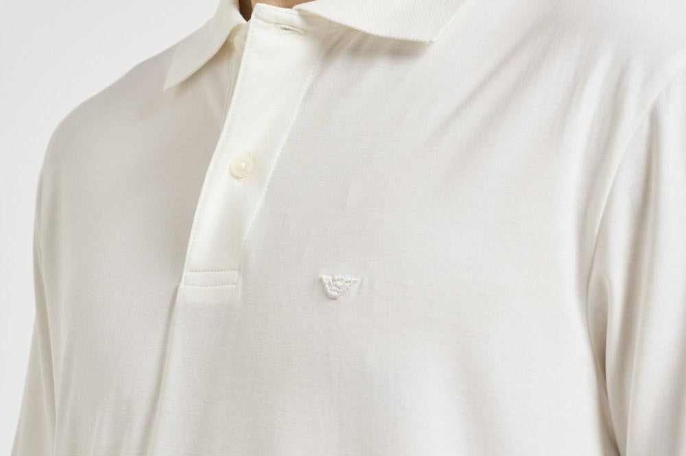 Polo uomo piquet bianca EM004526 AF13721U0003 EMPORIO ARMANI 