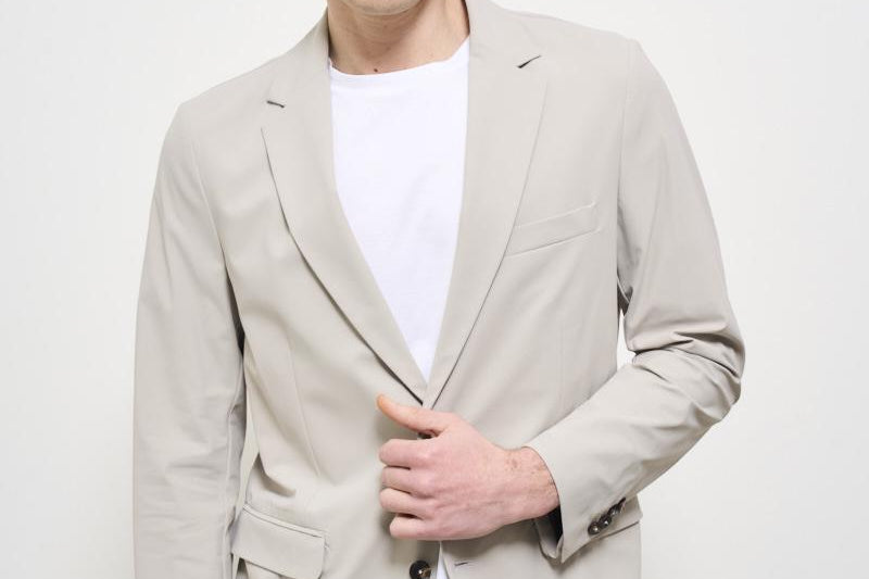 Giacca uomo monopetto beige 25050 85 RRD 