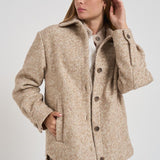 Giacca in lana alpaca bouclé A21026 947 PESERICO 