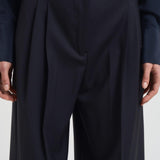 Pantalone donna a palazzo blu BERGAMO 008 MAX MARA STUDIO 