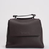 Borsa donna Sveva Soft Piccol a mano in pelle con tracolla moro B01999SOF TMORO ORCIANI 