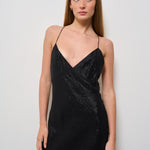 Abito donna lungo nero SORLANE BLACKLUREX IRO 