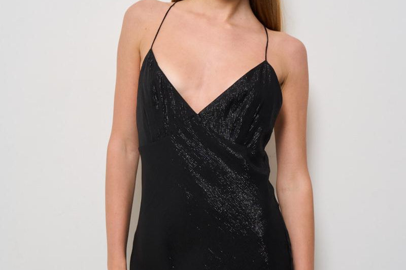 Abito donna lungo nero SORLANE BLACKLUREX IRO 