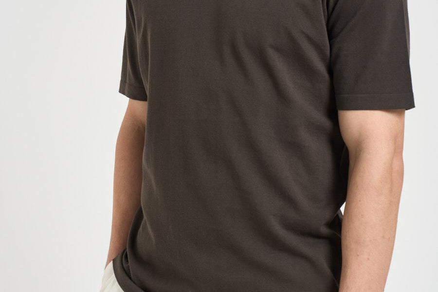 T-shirt uomo girocollo marrone 302821 21 KANGRA 
