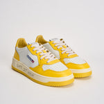 Sneakers uomo Medalist Low bianca e gialla AULM BH01 AUTRY 