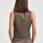 Gilet donna tortora A03031 01926151 PESERICO 