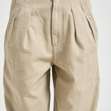 Pantalone donna beige a vita alta PA0634FA D1G04E90BE MARANT ETOILE 