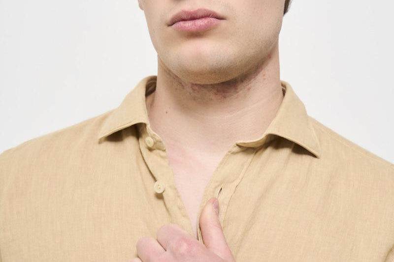 Camicia uomo beige X66TNW US5 ACCADEMIE TESSILI 